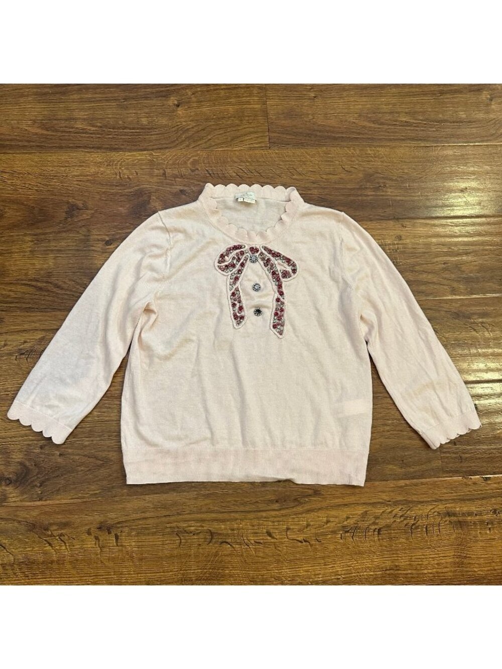Kate Spade Rhinestone bow sweater
